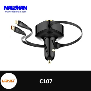 شارژر فندکی 30 وات الدینیو مدل c107