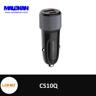شارژر فندکی الدینیو مدل C510Q به همراه کابل تبدیل usb-C