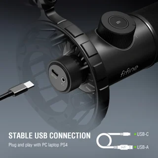 میکروفون حرفه‌ای فای فاین مدل T658 با درگاه اتصال USB 102060458