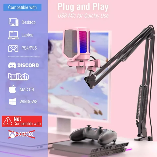 میکروفن کندانسر گیمینگ فای فاین مدل AMPLIGAME A6T 102060633