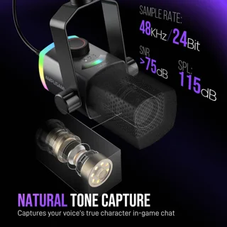 میکروفون استودیویی داینامیک فای فاین مدل AmpliGame AM8PROT 102060367