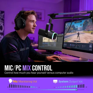 میکروفون استودیویی داینامیک فای فاین مدل AmpliGame AM8PROT 102060353