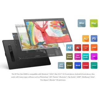 قلم نوری ایکس پی.پن مدل XP Pen Star G960S plus 102115524