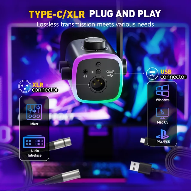میکروفون استودیویی داینامیک فای فاین مدل AmpliGame AM9 102060521