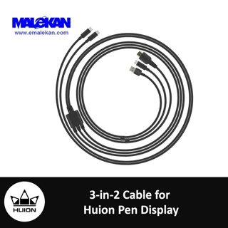کابل مانیتور هویون مدل :3in-2 Cable for Huion Pen Display