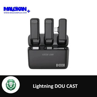 میکروفن گرین لاین لایتنینگ مدل GREEN LION GNDCTWMICLGBK Lightning DOU CAST